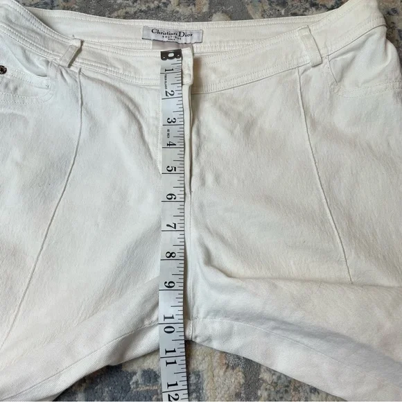 Dior White Pants Cropped (see measurements) - Picture 6 of 6